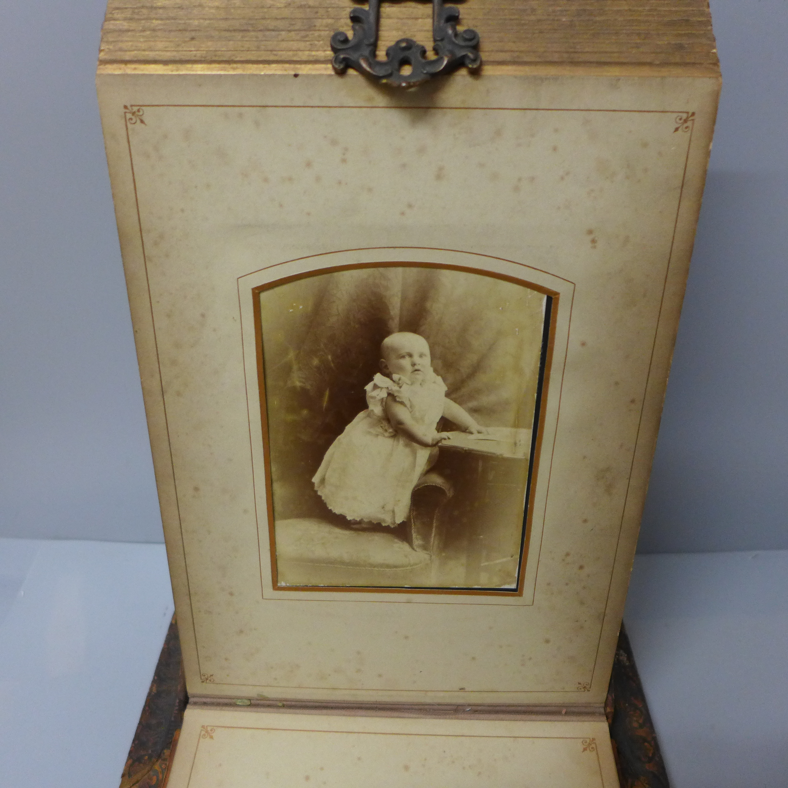 An album on stand containing twenty-two Victorian cabinet cards - Image 3 of 4
