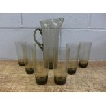 A glass lemonade set