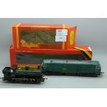 Two Hornby 00 gauge locomotives; BR class 29 Bo-Bo diesel electric and R.059 GWR class 2721