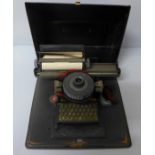 A German model 3 children's toy tin-plate typewriter