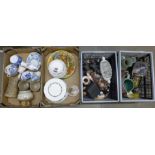 Four boxes of assorted china and glass **PLEASE NOTE THIS LOT IS NOT ELIGIBLE FOR POSTING AND