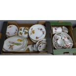 Two boxes of Royal Worcester Evesham table wares **PLEASE NOTE THIS LOT IS NOT ELIGIBLE FOR