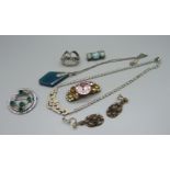 1920's and other jewellery including an Art Deco necklet