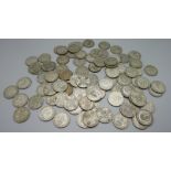 A collection of pre 1947 florin coins, 977g