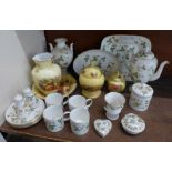 A Wedgwood Wild Strawberry coffee set, other Wedgwood Wild Strawberry, and a small collection of