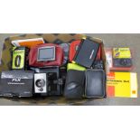 A collection of cameras, calculators, etc., (CD player, sat nav)**PLEASE NOTE THIS LOT IS NOT