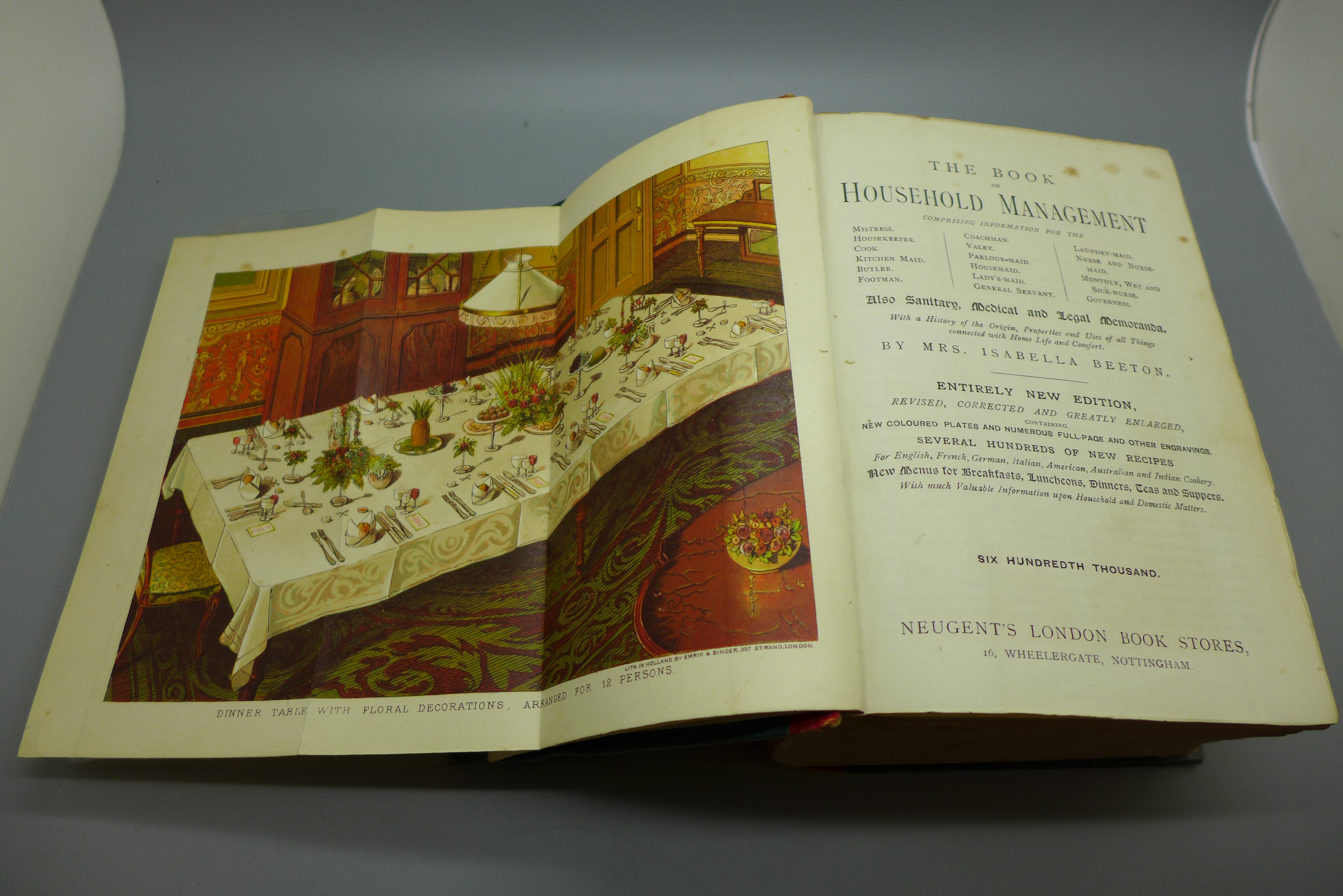 One volume: Mrs Beeton's Book of Household Management, New Edition - Image 2 of 3