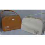 Two 1960's travel bags, British United Airways and British United Air Ferries