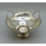 A silver bon-bon dish, Birmingham 1924, Adie Bros., 57g, 9.5cm in diameter