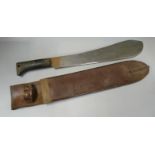 A US issue machete and scabbard, dated 1945
