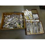 A collection of flatware **PLEASE NOTE THIS LOT IS NOT ELIGIBLE FOR POSTING AND PACKING**