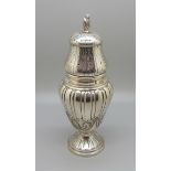 A French silver caster, 234g, 18cm
