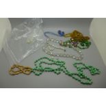Vintage bead necklaces