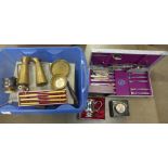 A collection of flatware including several boxed sets, etc. **PLEASE NOTE THIS LOT IS NOT ELIGIBLE