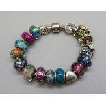 A charm bracelet, marked Chamilia