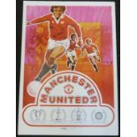 An Activity Promotions Limited football poster, printed 1970's, Manchester United FC