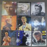 David Bowie; seven LP records and seven 12" singles