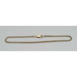 A 9ct gold bracelet, 2g