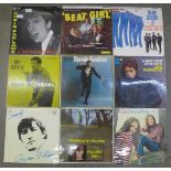 Seventeen 1950's, 1960's and 1970's LP records including Chris Farlowe, The Swinging Blue Jeans,