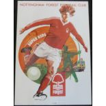 An Activity Promotions Limited football poster, printed 1970's, Nottingham Forest FC