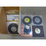 Seventy new wave and pop 7" singles and EP's