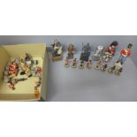 A collection of military figures