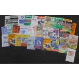 Football memorabilia; 30 Scottish football programmes, 1970's onwards and a printed photograph of