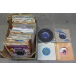 110 1950's and 1960's rock and roll 7" singles including Little Richard, Fats Domino, Eddie Cochran,