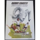 An Activity Promotions Limited football poster, printed 1970's, Derby County FC