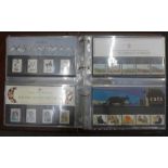 Stamps; Royal Mail presentation pack album containing 42 packs with a face value alone of £90