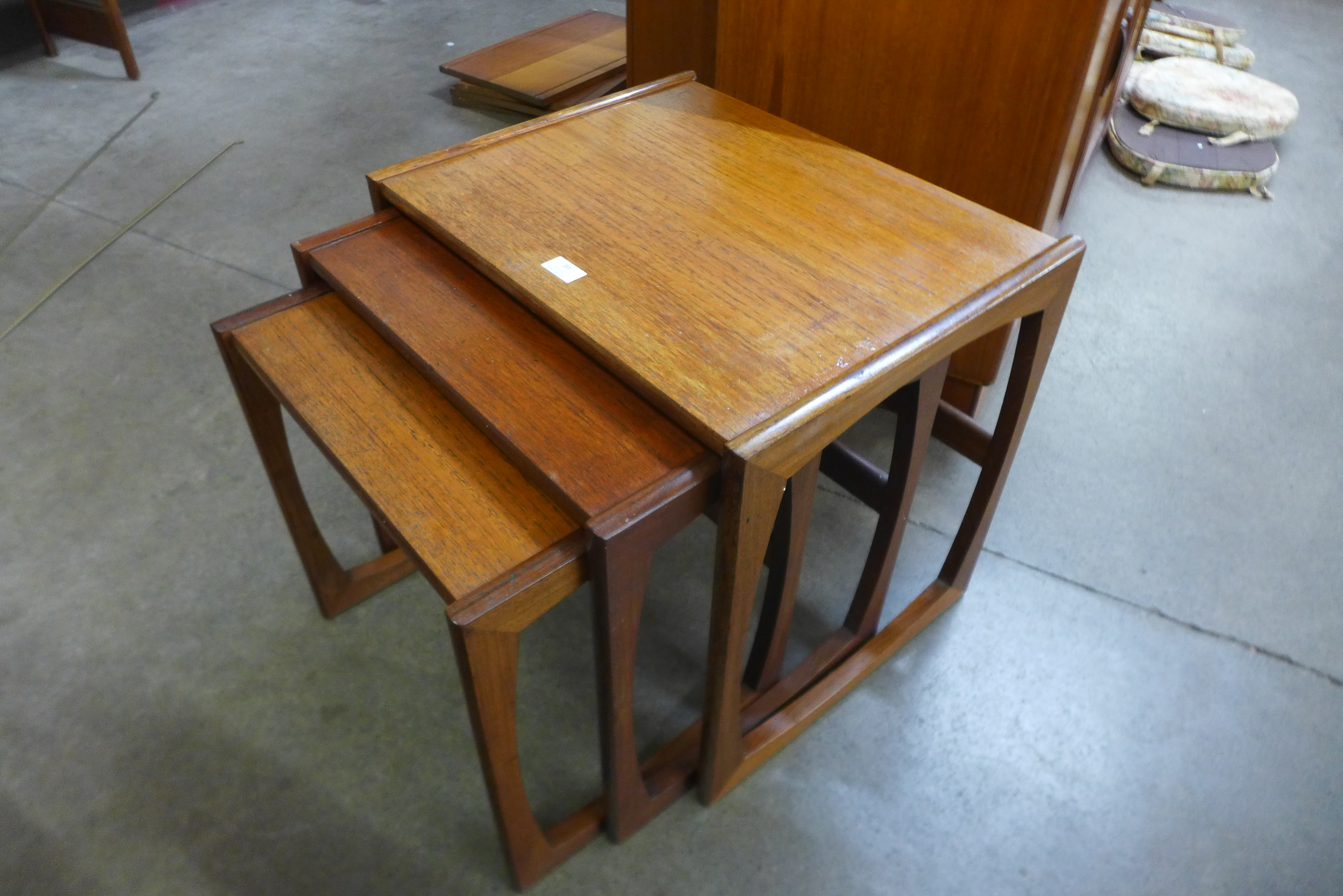 A G-Plan Quadrille teak nest of tables