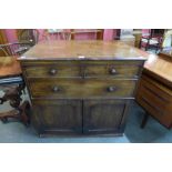 A Victorian mahogany estate cupboard