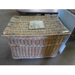 A large cane basket