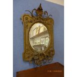 A 19th Century Girandole giltwood framed mirror