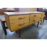 A teak sideboard