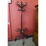 An early 20th Century beech bentwood coatstand