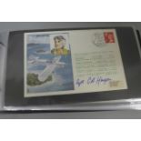 Stamps:- album of RAF and other military flight covers, including signed (40 no.)