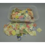 Stamps:- tub of Australian states stamps