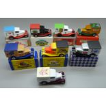 Nine Matchbox Convention die-cast model vehicles, boxed, (collected by the vendor over several years
