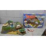 A Matchbox Thunderbirds Tracy Island, boxed, trees and Thunderbird models a/f, but general