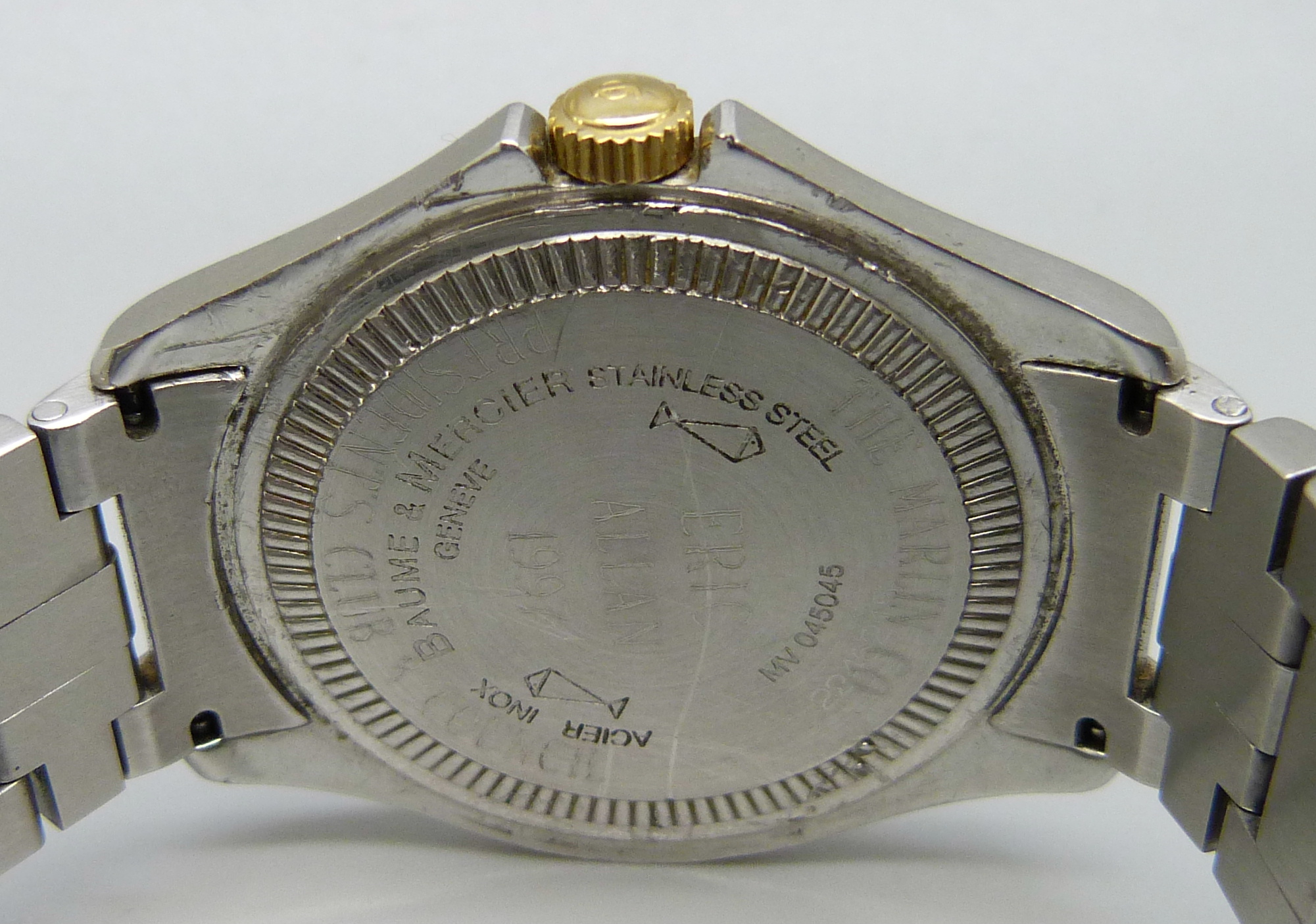 A Baume & Mercier Geneve Malibu wristwatch, with original receipt, paperwork, box and extra links, - Image 4 of 7
