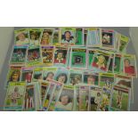 88 Topps chewing gum football cards from the 1970's