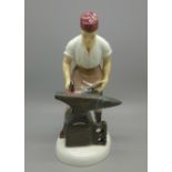 A Royal Doulton figure, The Blacksmith of Williamsburg, HN2240