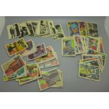 A collection of National Periodical Publications Batman cards and A&BC Man from U.N.C.L.E cards