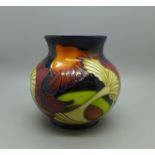 A Moorcroft Parasol Dance Mushroom vase, 2005 backstamp, 11cm