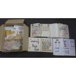 A box of stamps, covers etc, loose and in albums