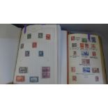Two albums of stamps, Commonwealth, King George VI & QE11, VF used, values up to £1, strength in