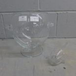 A LSA glass punch bowl and ladle set **PLEASE NOTE THIS LOT IS NOT ELIGIBLE FOR POSTING AND