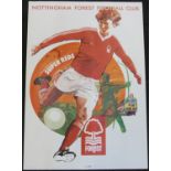 An Acitivity Promotions Limited football poster, printed 1970's, Nottingham Forest FC