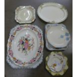 A collection of decorative meat plates, serving plates and other plates **PLEASE NOTE THIS LOT IS